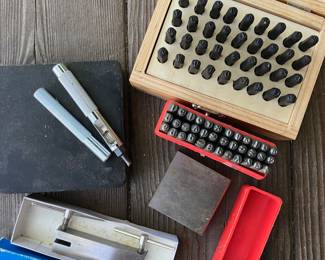 sets and tools for leather and metal work
