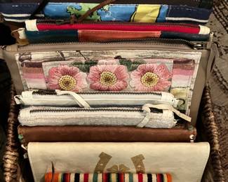 zip pouches and crossbody's