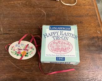 1995 Longaberger Happy Easter Basket Tie On 