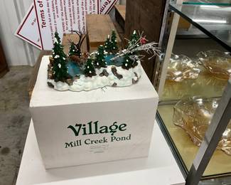 Dept 56 Village Mill Creek Pond Accessory