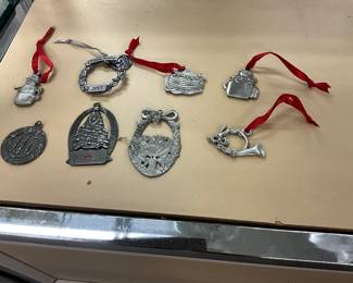 Pewter Christmas Ornaments
