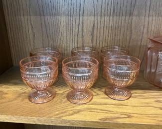 Anchor Hocking Annapolis Rosewater Footed Sundae Glass