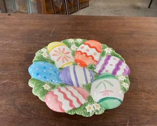 Fitz & Floyd Essentials Easter Egg Canape Plate