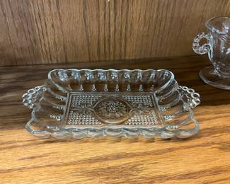 Anchor Hocking Clear Glass Relish or Serving Tray