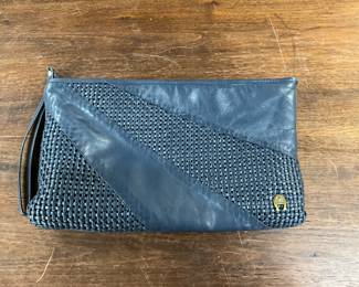 Etienne Aigner Woven Leather Purse