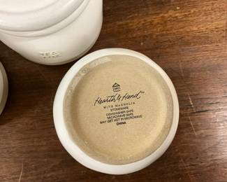 Hearth & Hand w/Magnolia Stoneware Crock Canister for Tean, Cream & Honey 