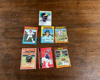 Baseball Cards - Dave Stewart - Steve Foucault - Joe Hoerner - Roger Metzger - Ernie Camacho - Dave Burba - Glenn Abbot