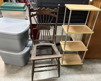 Assorted Sized Tubs - Wood Dining Chair 
