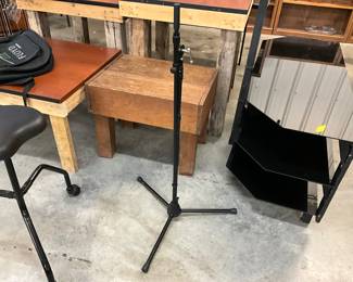 Microphone Stand - Glass Metal TV Stand