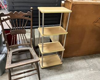 Wood Dining Chair - 4 Tier Shelf