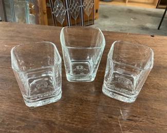 Crown Royal 2000 Millennium Square Base Rocks Glass