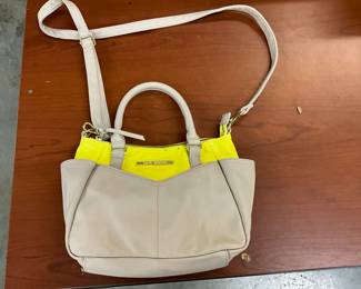 Steve Madden Taupe & Canary Yellow Satchel