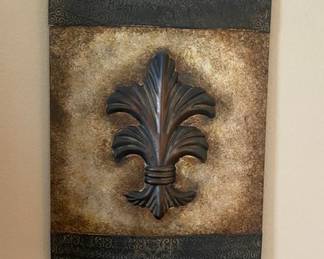 Metal Fleur de Lis Metal Wall Decor - 16.5"W x 24.5"H