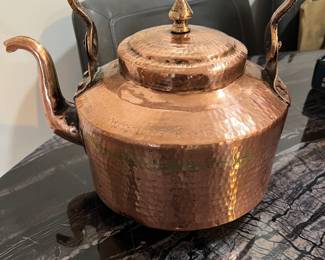 Antique Copper Kettle from India 