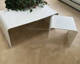 MCM coffee table and stools 