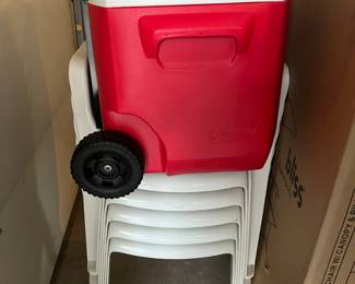 Chairs and coolers 