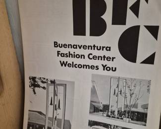 Classic! 1960s Brochure from Buenaventura Fashion Center