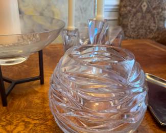 Wave Cut by Tiffany Vase Bowl 