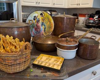 Vintage Copper Pots