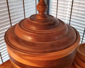 Several pieces like this (with good size) were handcrafted from the family's barn, They have the date when it was carved on the bottom and the date of the barn on the top. The date of the barn is first half of 1800s and the date carved around 1060s.