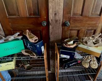 I see a party in your future...silver J Renee's with kitten heel or gold sandals for a summer dress.