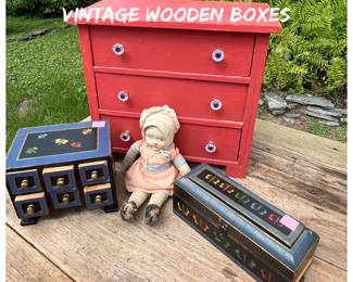 Really interesting wooden boxes