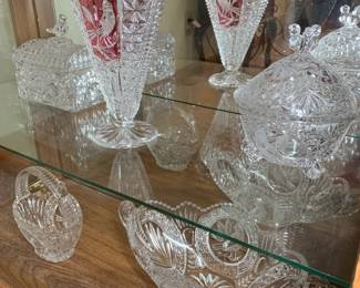 Hofbauer Byrdes lead crystal pieces - made in West Germany. 