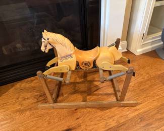 1950's Davy Crockett Rocking Horse