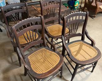 4 nice antique chairs