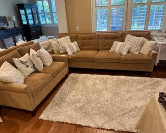 High End Ballard Design Sofa and Loveseat