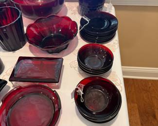 Depression Ruby Red glass
