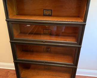 Pre sell item for 500. Very nice antique Globe Wernicke 4 stack bookcase.