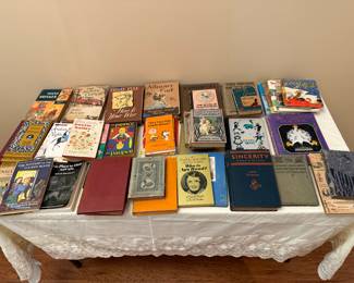 Table of vintage children's books