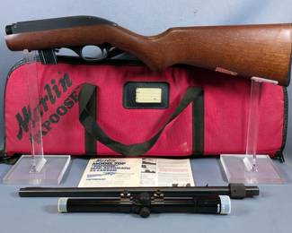 Marlin 70P .22 LR Rifle SN# 14440545, Tasco 4x15 Scope, Paperwork, In Soft Case