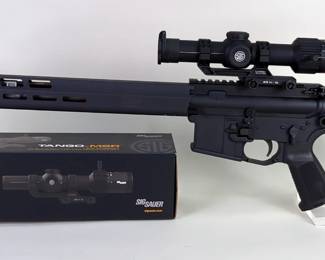 Sig Sauer SigM400 5.56 Nato Rifle SN# 20L096219, 1:8 Twist, Sig Sauer Tango-MSR 1-6x24 Scope With Box, Adjustable Stock