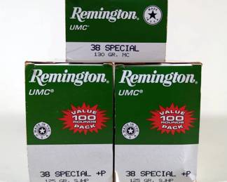 Remington .38 Spl And .38 Spl+P Ammo, Approx 250 Rds