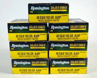 Remington Golden Saber Defense .40 S&W Ammo, Approx 140 Rds