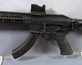 POF USA P-SG 22 .22 LR Pistol SN# 21M-2002652, SeeAll Open Sight, Folding Stock 