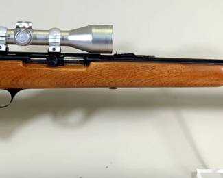 J Stevens Springfield Model 87A .22 SLLR Rifle SN# Not Found, Bushnell 3-9x40 Scope, In Soft Case 