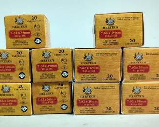 Herter's 7.62x39 Ammo, Approx 200 Rds