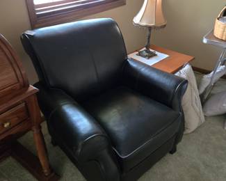 Faux leather chair