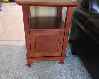 Small table with cabinet