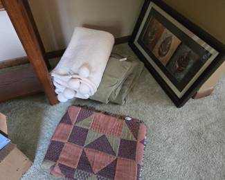Throws and framed wall art