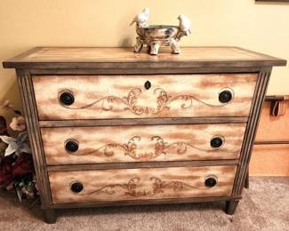 Hooker hand painted drop front chest