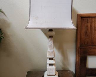 Pair of onyx lamps purchased at Stowers