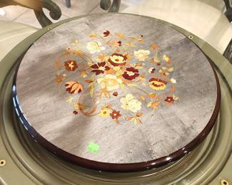 Italian inlay lazy susan