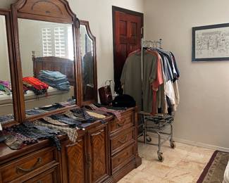 Huge dresser with mirror $30
