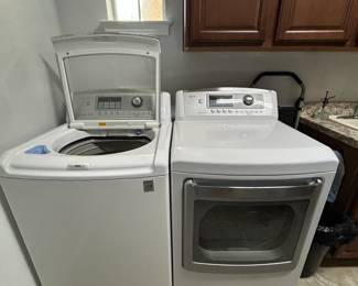 LG washer and dryer - lovely matched set!