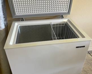 Chest freezer, clean and ready for your ice cream or garden harvest!