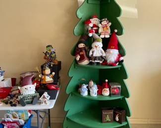 Corner Christmas tree - great for your antique/craft booth or your cozy bedroom!